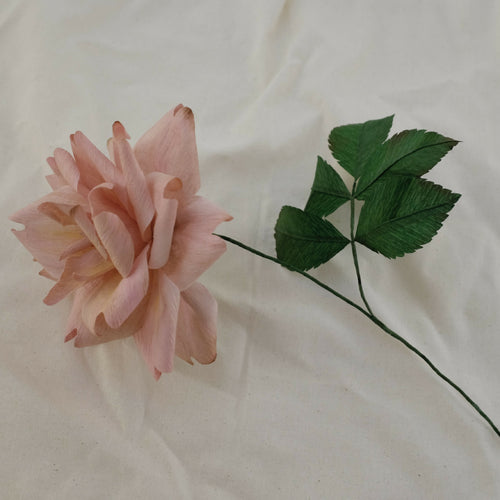 Rose en papier (couleur vieux rose) | EMPREINTES Paris - EMPREINTES Paris