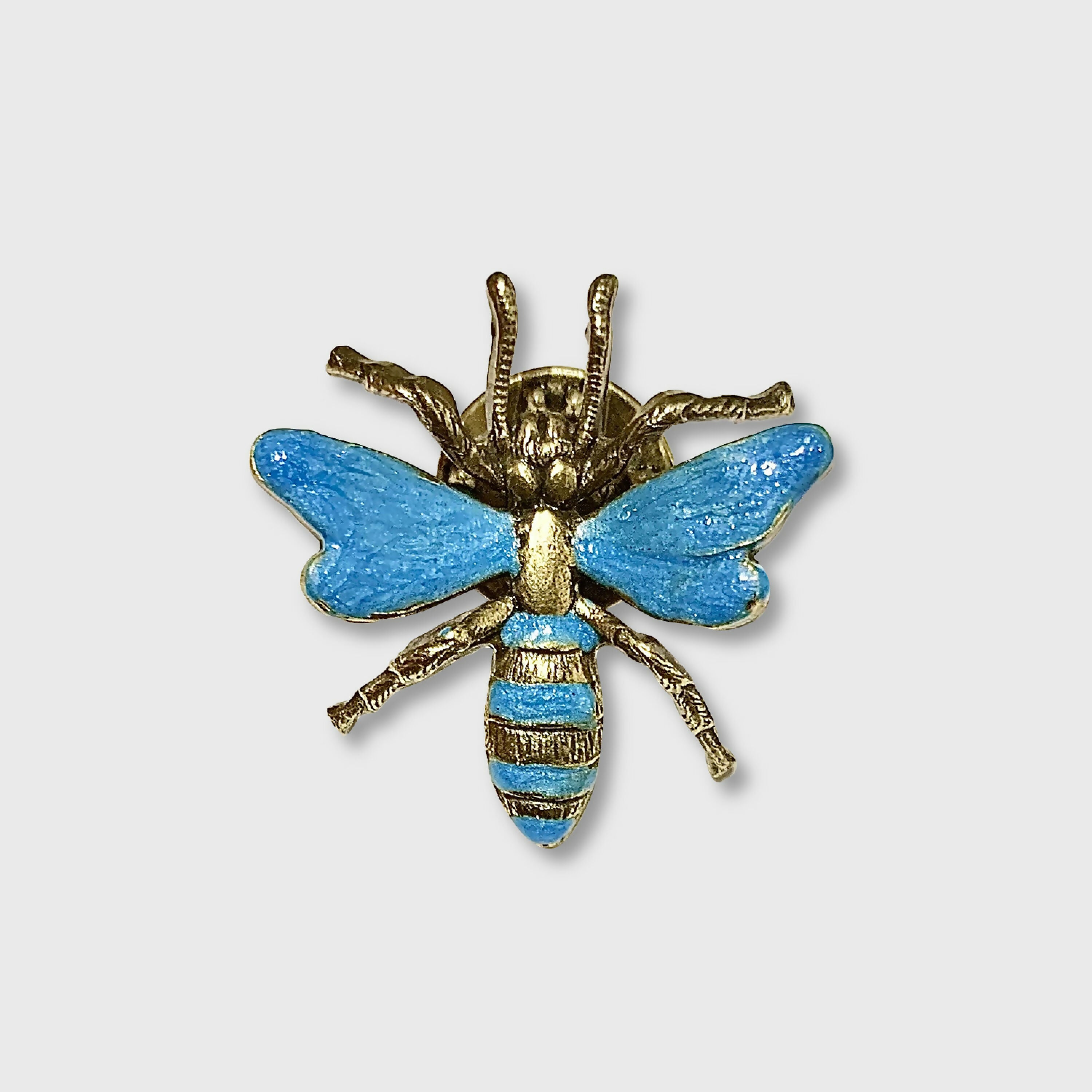 pins_abeille_bleu_nacre_zazou copie | EMPREINTES Paris