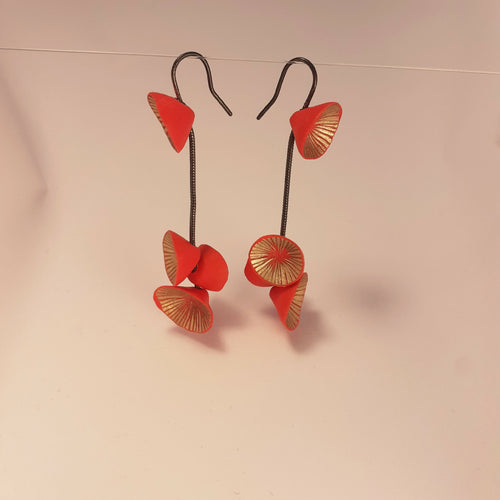 boucles_doreilles_nenuphars_souples_orange_et_or_aurelie_lejeune copie | EMPREINTES Paris - EMPREINTES Paris