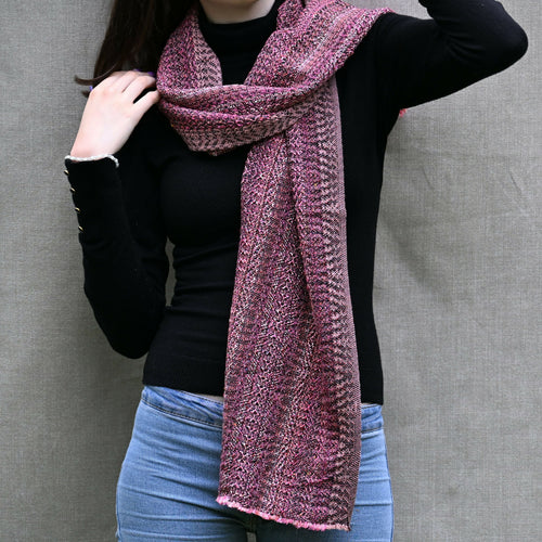 echarpe_rose_antique_creation_tissages_francois_vieillard copie | EMPREINTES Paris - EMPREINTES Paris