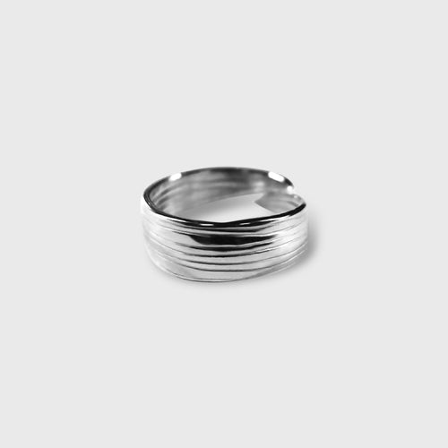 Bague Olivine réglable en argent massif recyclé | EMPREINTES Paris - EMPREINTES Paris