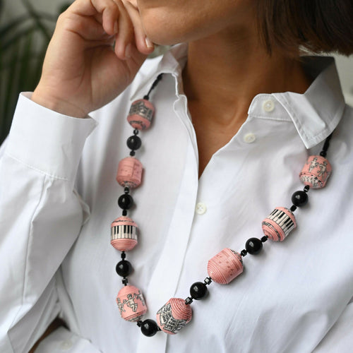 Sautoir Piano rose | EMPREINTES Paris - EMPREINTES Paris