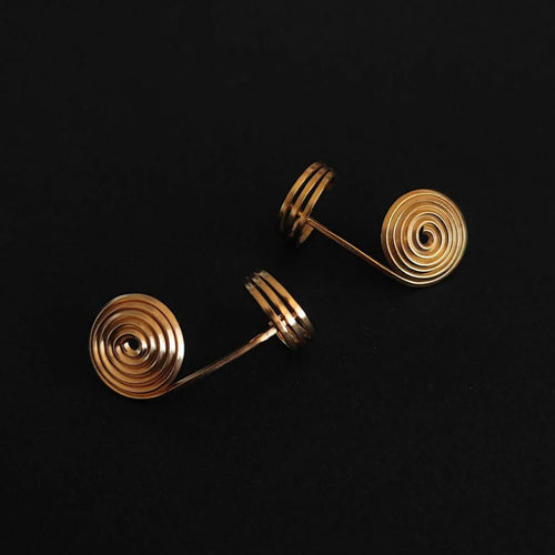 Boucles d'oreilles Klimty spirales argent doré ou argent rhodié | EMPREINTES Paris - EMPREINTES Paris