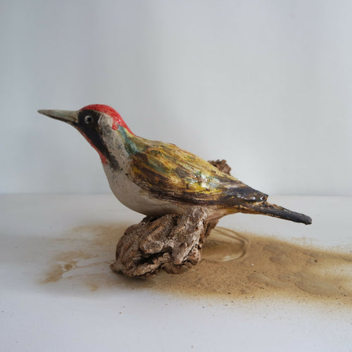 Sculpture Pivert sur bois flotté | EMPREINTES Paris - EMPREINTES Paris