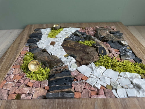 tableau_bois_mosaique_cupules_guislaine_carrier copie | EMPREINTES Paris - EMPREINTES Paris