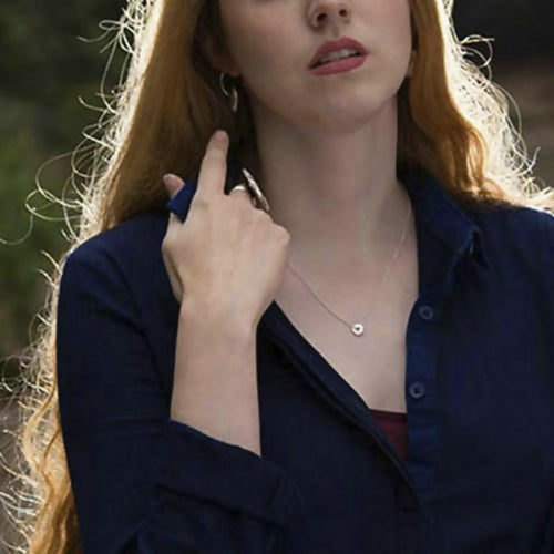 Collier minimaliste en argent massif, motif rondin de bois | EMPREINTES Paris - EMPREINTES Paris