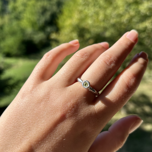Bague péridot en argent | EMPREINTES Paris - EMPREINTES Paris