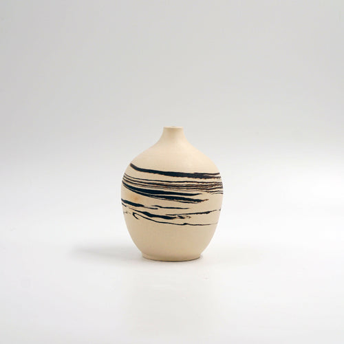 Petit soliflore blanc et noir - série Nuages | EMPREINTES Paris - EMPREINTES Paris