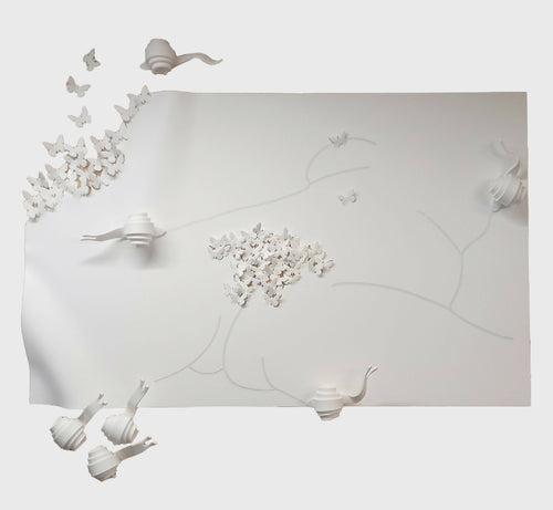 Sculpture murale Le rêve du papillon... l'origine | EMPREINTES Paris - EMPREINTES Paris