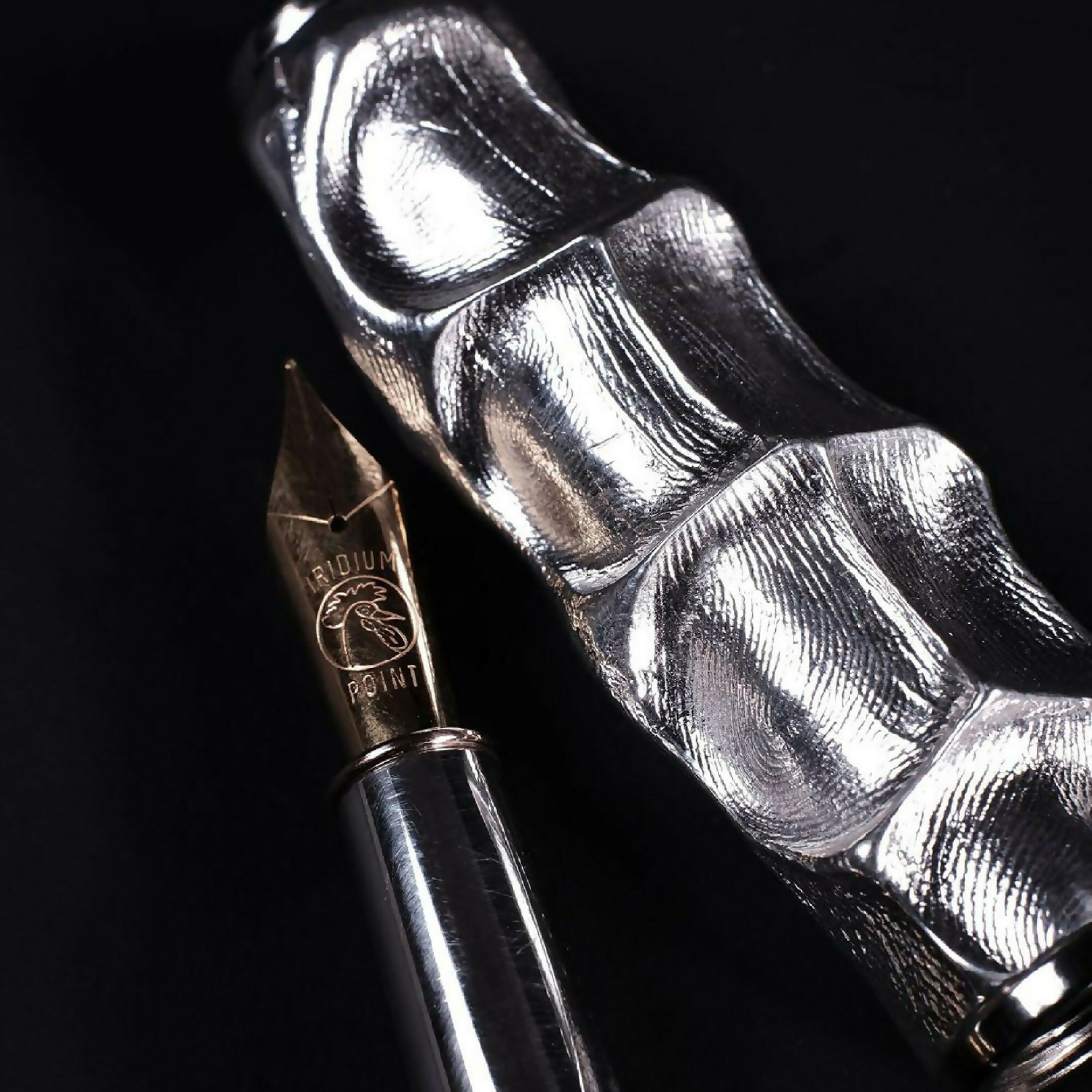 Stylo-Sculpture bronze argenté | EMPREINTES Paris