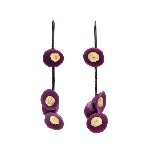 boucles_doreilles_coquillages_violet_aurelie_lejeune copie | EMPREINTES Paris - EMPREINTES Paris