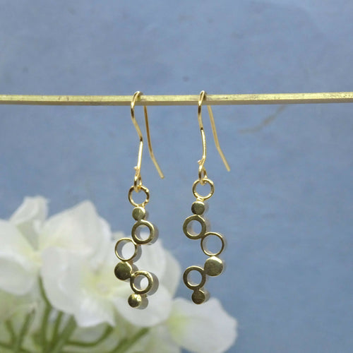Boucles d'oreilles dorés Six bulles | EMPREINTES Paris - EMPREINTES Paris