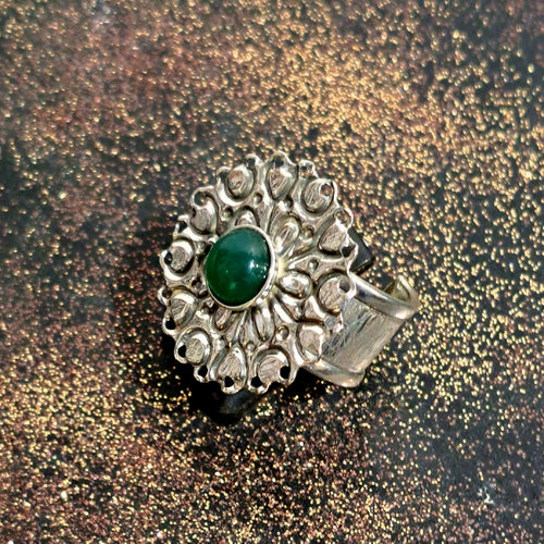 Bague argent agate verte | EMPREINTES Paris - EMPREINTES Paris