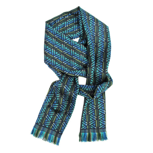 echarpe_etroite_laine_soie_multico_marine_infini_sophie_guyot_soieries copie | EMPREINTES Paris - EMPREINTES Paris