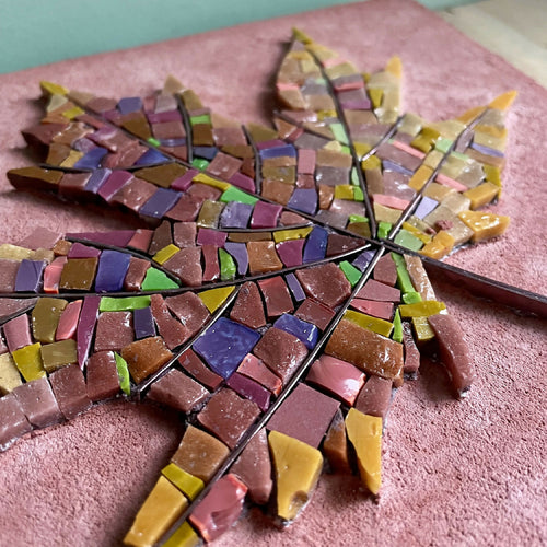 feuille_mosaique_erable_enduit_musea_mosaique copie | EMPREINTES Paris - EMPREINTES Paris