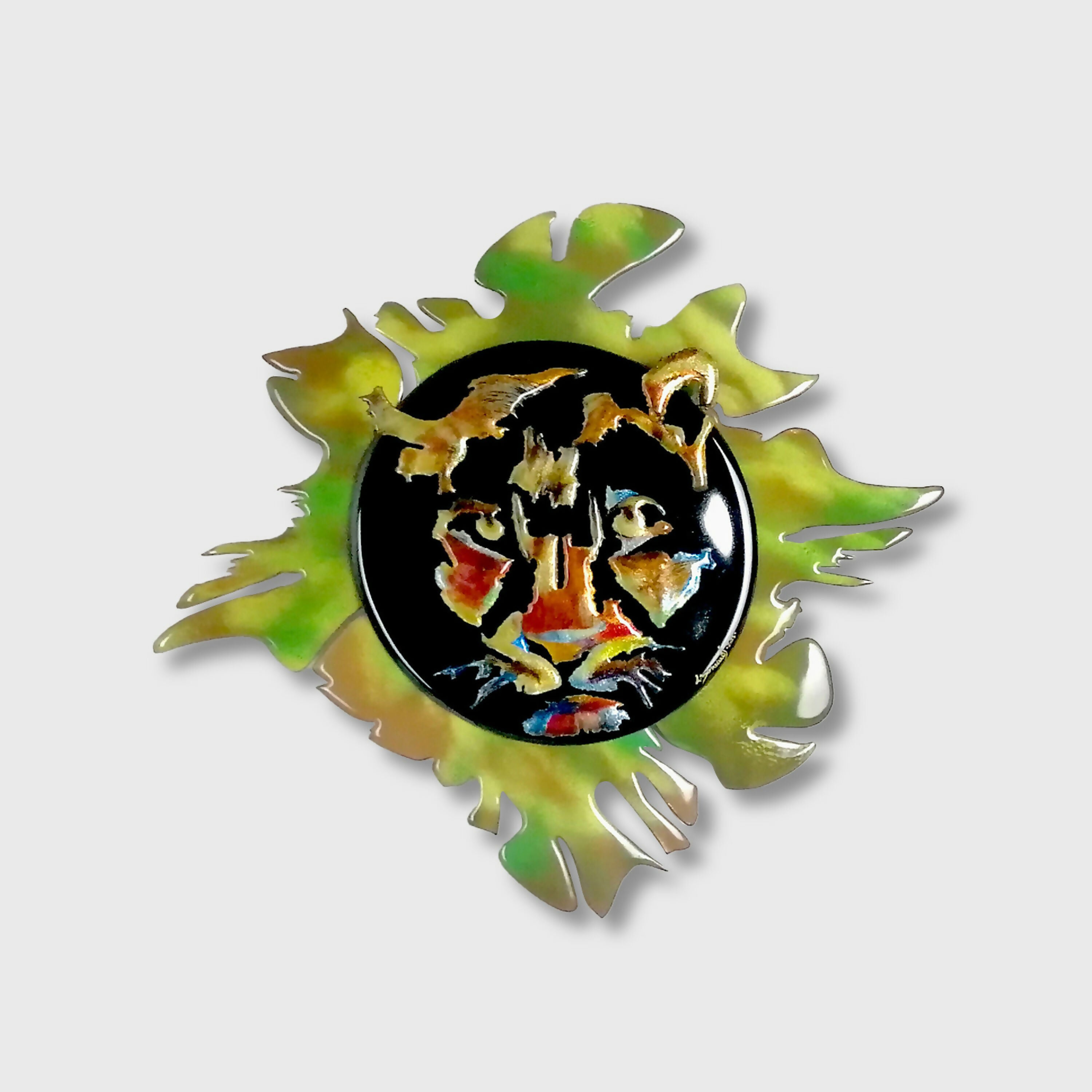 Color Panther - Décoration murale en émail 3D sur cuivre | EMPREINTES Paris