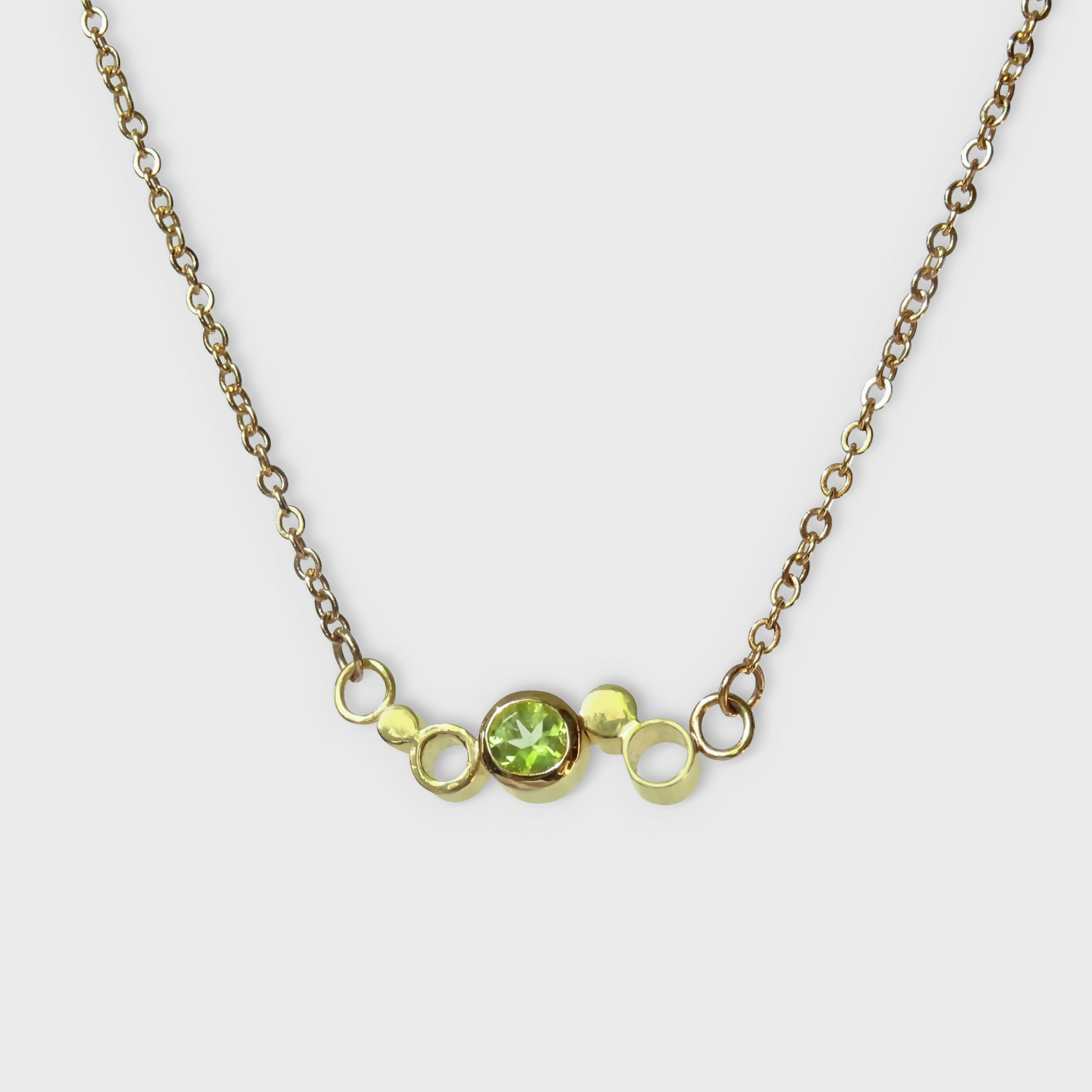 pendentif_cinq_bulles_avec_peridot_lumiss_design | EMPREINTES Paris