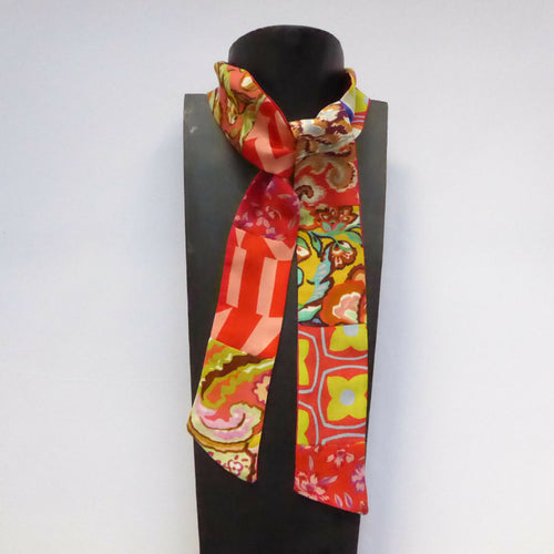 mini_bandeau_soie_mix_print_rouge_maya_hochman copie | EMPREINTES Paris - EMPREINTES Paris