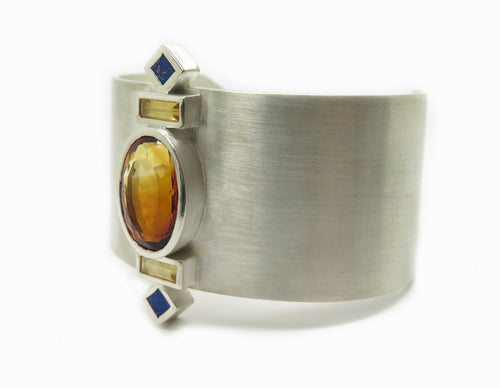 Manchette Argent et pierres fines | EMPREINTES Paris - EMPREINTES Paris