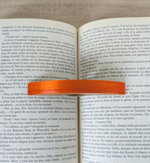 Bague de lecture avec Marqueterie de Paille Orange | EMPREINTES Paris - EMPREINTES Paris