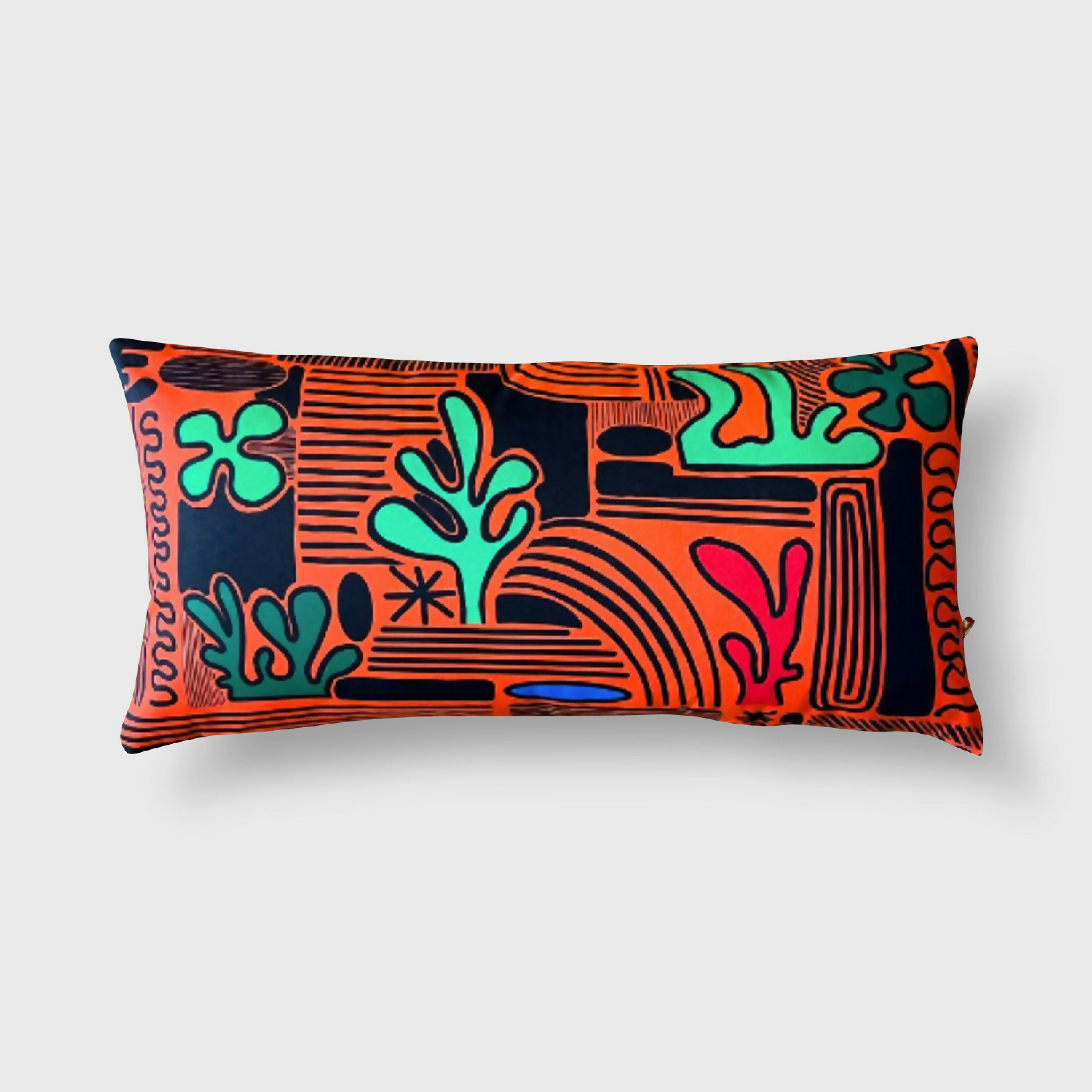 Coussin Jules & Juliette orange | EMPREINTES Paris