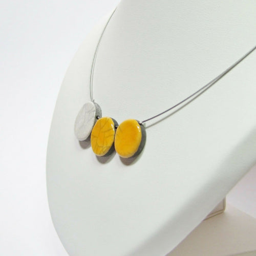 Collier trio Plat jaune | EMPREINTES Paris - EMPREINTES Paris