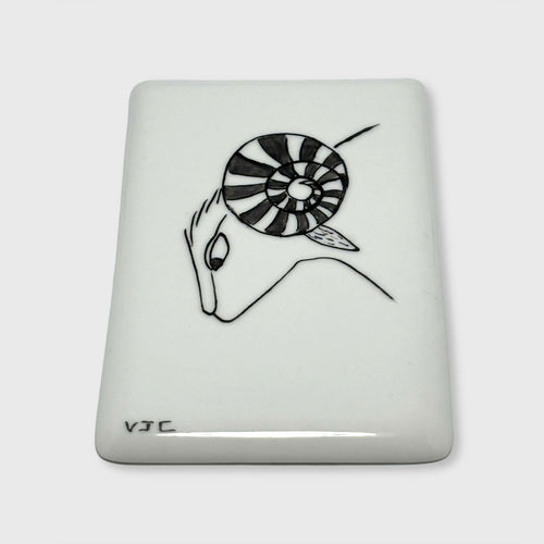 Carte du zodiaque en Porcelaine Bélier | EMPREINTES Paris - EMPREINTES Paris