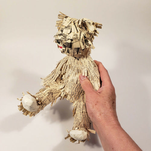 Sculpture papier Ourson assis | EMPREINTES Paris - EMPREINTES Paris