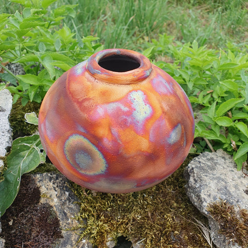 Pot raku cuivre mat SUNSET | EMPREINTES Paris - EMPREINTES Paris