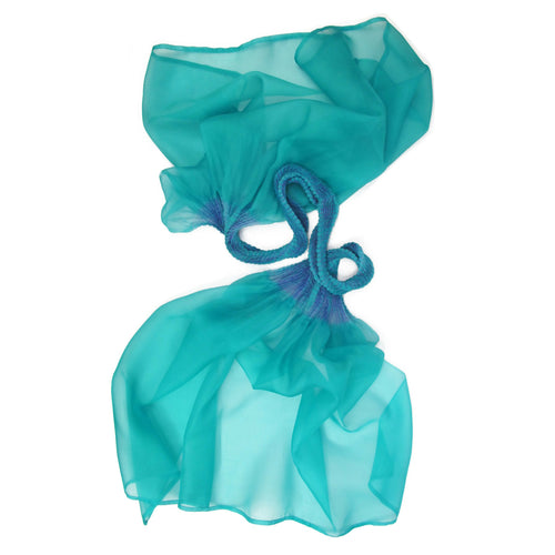 Écharpe longue plissée en organza de soie VOLPLIVOL 004 | EMPREINTES Paris - EMPREINTES Paris