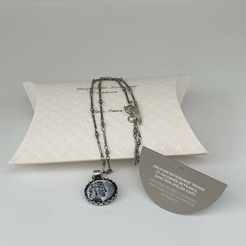 Collier noir et blanc visage5 | EMPREINTES Paris - EMPREINTES Paris