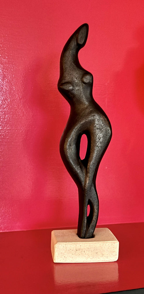Figurine 23 en pierre calcaire de l'île de Ré, patiné bronze cuivré | EMPREINTES Paris - EMPREINTES Paris
