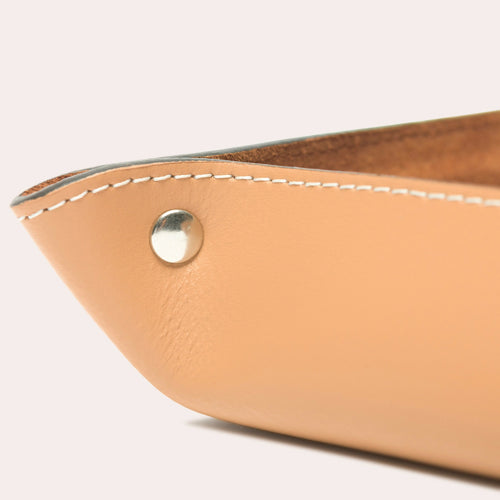 Vide poches rectangle en cuir camel | EMPREINTES Paris - EMPREINTES Paris