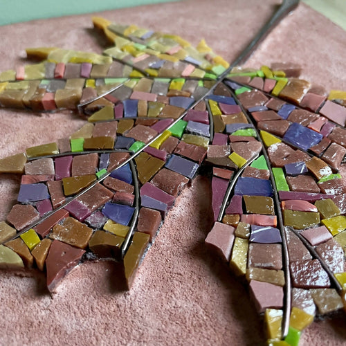 feuille_mosaique_erable_enduit_musea_mosaique copie | EMPREINTES Paris - EMPREINTES Paris