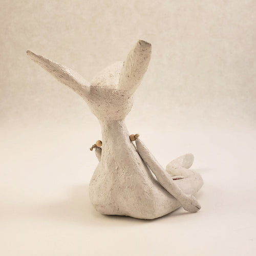Sculpture papier Le lapin blanc | EMPREINTES Paris - EMPREINTES Paris