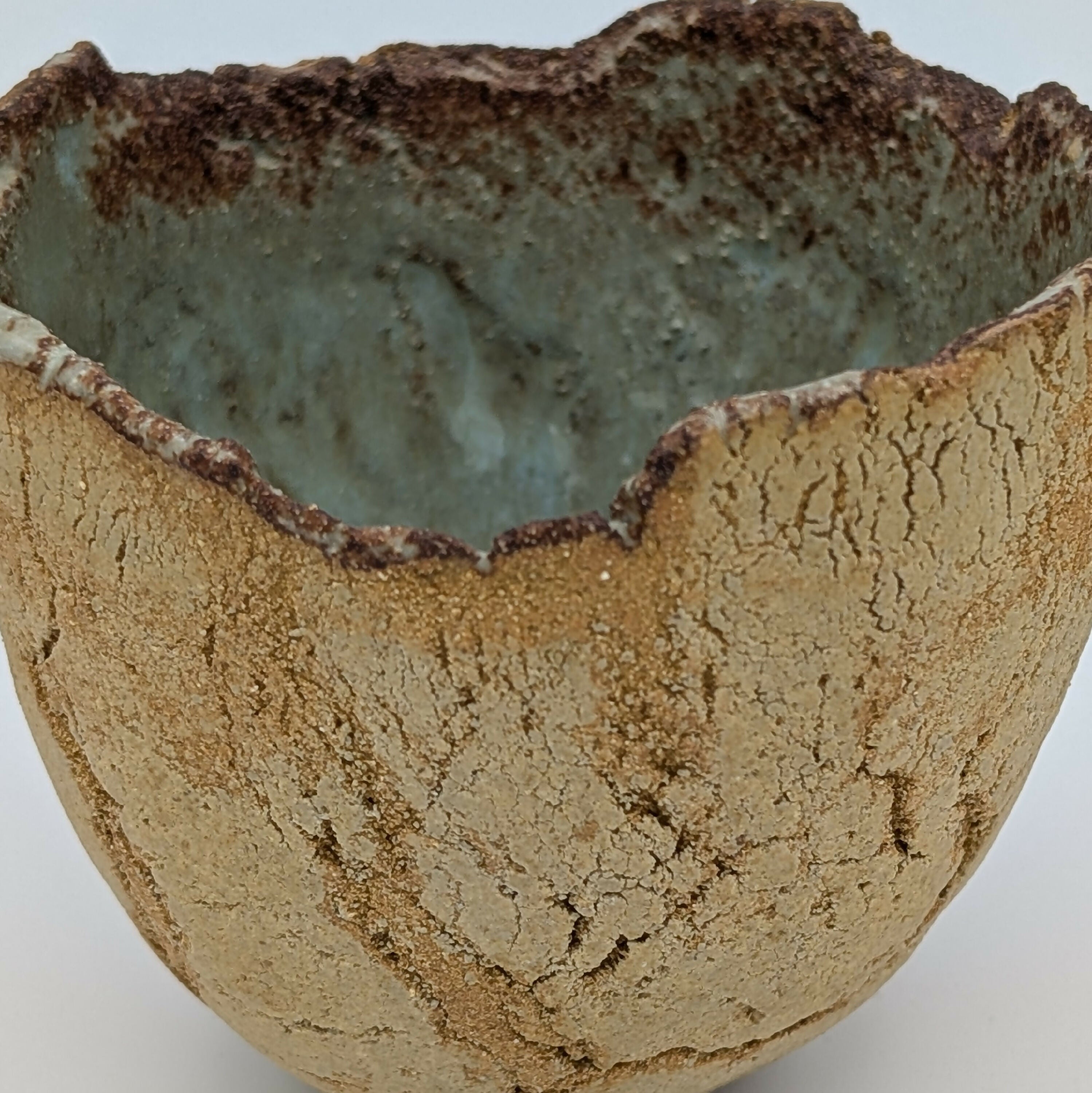 Sculpture Terre craquelée - grès roux 04 | EMPREINTES Paris