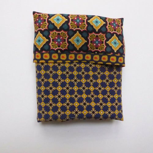 Pochette soie homme - Mosaique blue | EMPREINTES Paris - EMPREINTES Paris