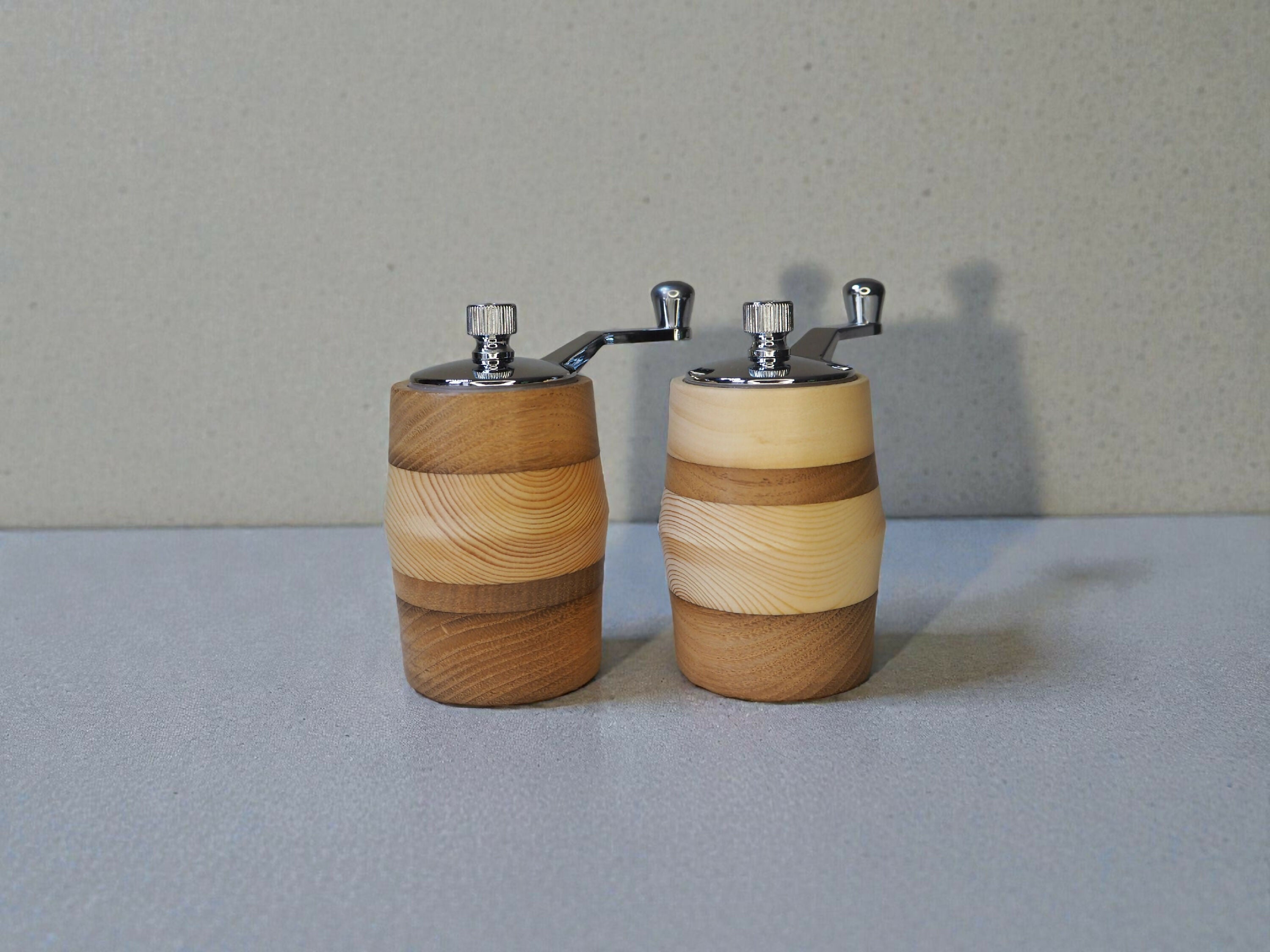 Duo à manivelle Sel Poivre bicolore | EMPREINTES Paris