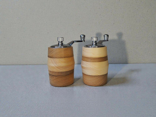 Duo à manivelle Sel Poivre bicolore | EMPREINTES Paris - EMPREINTES Paris