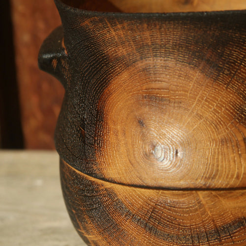 Pot en chêne brulé - Collection bois vert | EMPREINTES Paris - EMPREINTES Paris