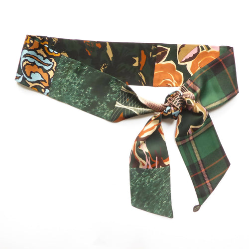 Bandeau soie Flower graphic | EMPREINTES Paris - EMPREINTES Paris