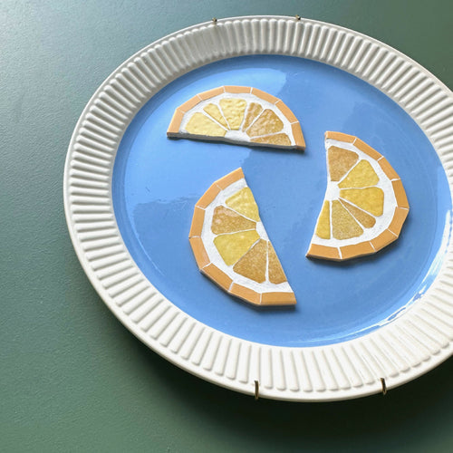 Assiette murale Trois citrons | EMPREINTES Paris - EMPREINTES Paris