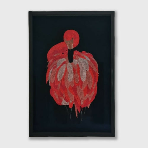 tableau_flamant_rose_carole_bonneau copie | EMPREINTES Paris - EMPREINTES Paris