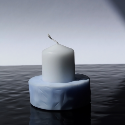 bougeoirs_fleurs_petit_modele_bleu_trait_dunion_artisans copie | EMPREINTES Paris - EMPREINTES Paris