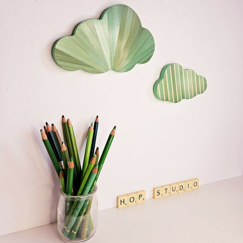 serie_pop_duo_de_nuages_en_marqueterie_de_paille_vert_pomme_hop_studio copie | EMPREINTES Paris - EMPREINTES Paris