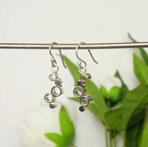 Boucles d'oreille argent ajourées Cinq bulles | EMPREINTES Paris - EMPREINTES Paris