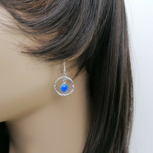 Boucles d'oreilles Bol d'Oxygène en émail sur feuille d'argent | EMPREINTES Paris - EMPREINTES Paris