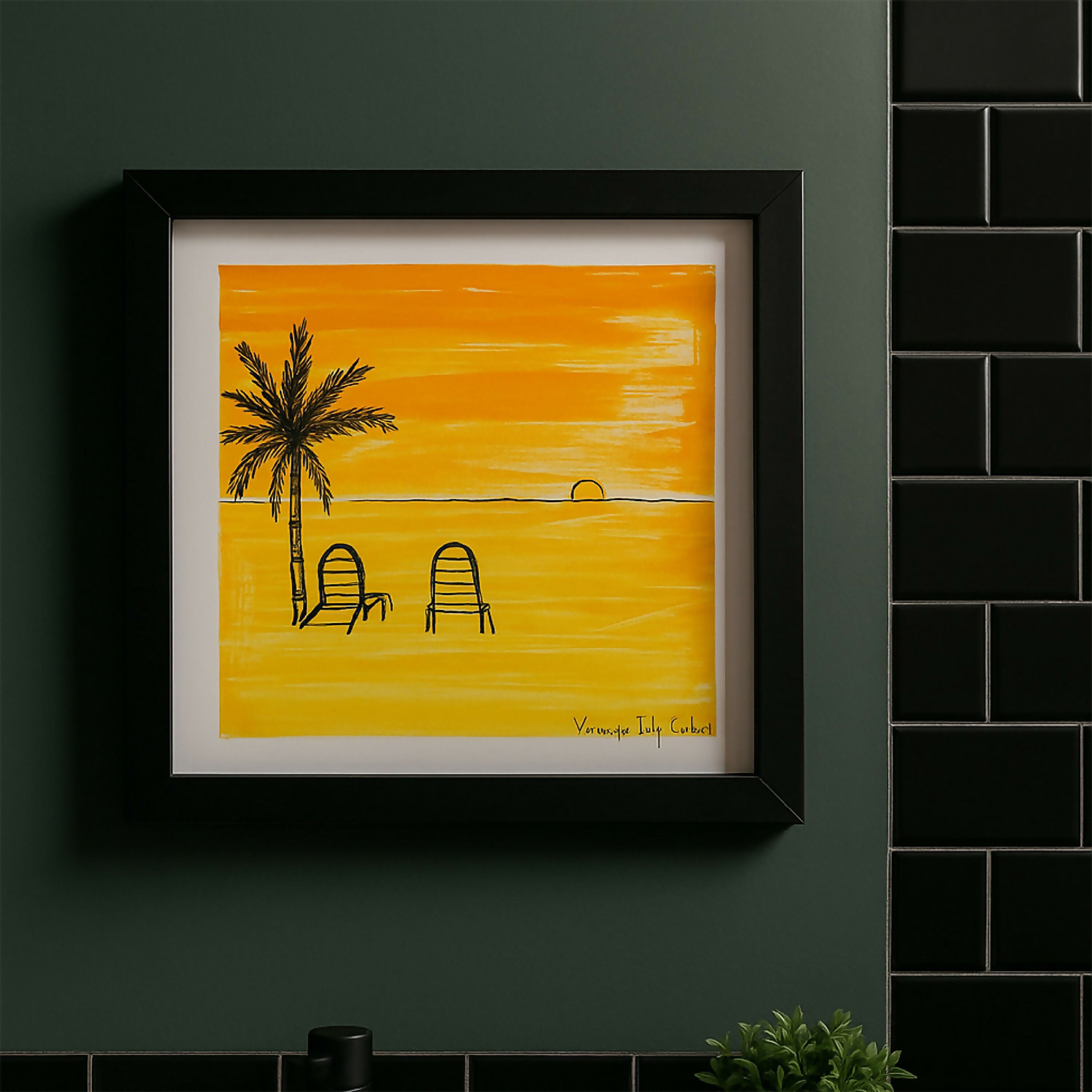 Tableau carreau Tropique 4 | EMPREINTES Paris