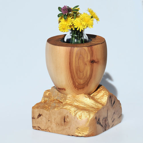 Vase décoratif en mélèze et érable champêtre | EMPREINTES Paris - EMPREINTES Paris
