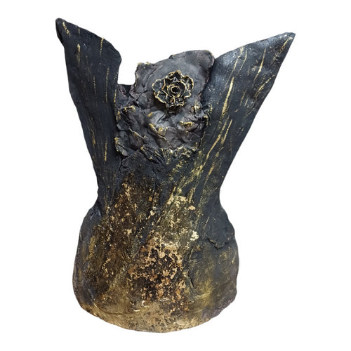 sculpture_raku_corset_feu_dor_marie_juge_sculpteur_raku copie | EMPREINTES Paris - EMPREINTES Paris